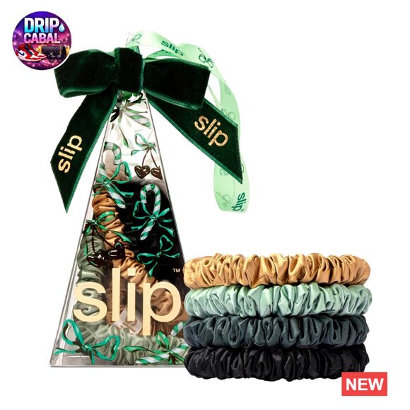 Pure Silk Skinny Scrunchies Set Luxury Hair Accessories Anti-Crease Minimal Chic main image 6